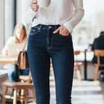 Rag and Bone NWOT Skinny Jeans - Marine Blue Photo 0