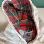 Vtg Washington D.C. Plaid Skyline Hoodie Stripe Lined Hood Made in USA Womens XL Gray Photo 4