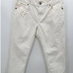 CAbi  Jeans Women 4 Off White Cream BF Boyfriend 100% Cotton Non-Stretch Photo 0