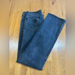 Madewell Dark Gray Denim Jeans with Brown Patch Photo 10