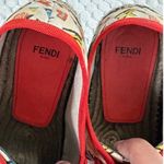Fendi  Junia Espadrille Women's Size 36.5 Vintage Printed Multicolor‎ Lace Up Photo 6