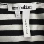 Manoukian Shirt‎ Womens Small Black White Striped Tee TShirt Essential Casual Size M Photo 5