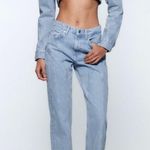 ZARA light wash relaxed fit mid rise mugler inspired jeans 10 Photo 2