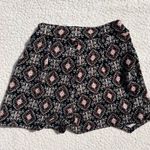 Soprano  Black and Pink High Waist Shorts Size M Festival Ethnic Boho Stretch Photo 2