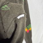 J.Crew  Flower Bud Cashmere Button Down Boyfriend Cardigan Sweater Small Cherry Photo 4