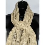 EXPRESS Campagnie EXP Womens Scarf Fringe Cream One Size Photo 1