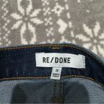 RE/DONE 90s High Rise Ankle Crop Jean In Dark Rinse Size 26 Photo 5