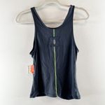 Free People  Movement Ruched Front Gathered Running Tank Top Black Medium Photo 1