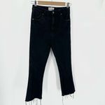 Rolla's  Jeans Eastcoast Boot High Rise Crop Womens Size 29 Black Raw Hem Denim  Photo 11