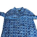 Lands' End 3/$15 LANDS’ END blue and white button front dress Photo 2