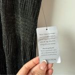 ASTR  The Label Pleated Lurex Midi Tank Dress Gunmetal M Photo 3