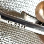 Blue Orange beaded triple strand vintage necklace Photo 6