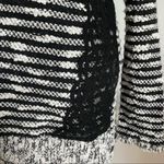 Anthropologie  Moth • Black White Staccato Stripe Tunic Sweater Photo 4