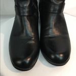 Bandolino Tall Black Brown Vegan Leather Buckle Zip Up Boot Size 61/2 Photo 3