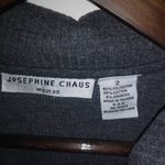 Josephine Chaus  2X Ribbed Long Sleeved Popover Top Plus in Gray Photo 5