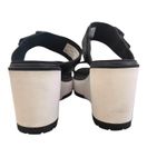 Timberland  Koralyn 2 Band Wedge Sandal‎ Womens 9 Black Leather Lug Soles Photo 5