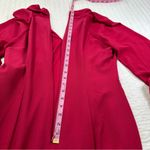 Maggy London Women's Tie Neck Bubble Crepe Fit and Flare Long Sleeves Dress Photo 14