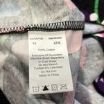 Multicolored Lights Novelty Print Flannel Pajama Set Black Size 1X Photo 5