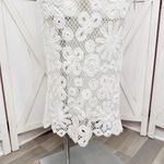 Lumiere Crochet Lace Crop Top Midi Pencil‎ Skirt Set White Large Boho Photo 6