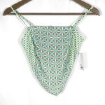 SO  Green Floral Bandana Crop Tank Top XS Photo 0