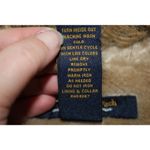 Abercrombie & Fitch Women's Blue Brown Faux Fur Trucker Jean Jacket Size Medium Photo 4