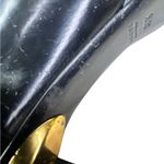 Gucci black leather and suede platform ankle shoe bootie size 8.5 38.5 Back Zip Photo 7