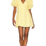 For Love & Lemons White Natalia Puff Sleeve Mini Dress Size S Romantic & Femenine Photo 11