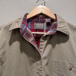Cabela's Vintage Cabela’s Women’s Khaki Flannel Lined Cotton Chore Jacket Barn Jacket Med Photo 5