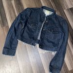 Charlotte Russe  Dark Blue Cropped Denim Jacket Photo 7