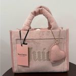 Juicy Couture NWT!  Y2K Pale Pink Mini Tote with Heart Charm Photo 0