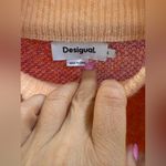 Desigual  Jucar Orange Pink Pullover Sweater Size Small Photo 8