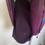 Forever 21 criss cross tie back backless chiffon mini Dress purple yellow MEDIUM Photo 11