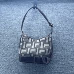 Nine West Bag Small Monogrammed Vintage Pleather Brown Cute Photo 1