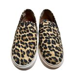 Steve Madden Womens 7.5 Safary Sneakers Leopard Print Slip On Flat Shoes Photo 1