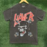 Slayer Skull and Crossbones Heavy Metal Band T-Shirt Size Medium Photo 0