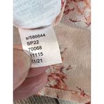 Loft Sleeveless Peach Floral Ruffled Tie Front Blouse XS Cotttage Soft Girl NWT Photo 8