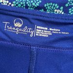 Tranquility Womens Athletic Skort Lined Skirt Blue Floral Print Stretch Medium Photo 4