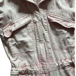 Faherty Blythe Pink Denim Utility Jumpsuit XS Organic Cotton Wide Leg One Piece Photo 5