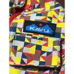 KAVU Rope Sling Bag With Geometric Pattern & Adjustable Strap Purse 17" x 11" Photo 1