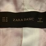 ZARA  Basic Shoulder Pads Hot Pink Single Button Blazer Size Medium Photo 6