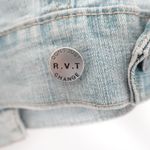 Vintage Y2K Butterfly Sequin Beaded Embroidered Light Wash Denim Jean Jacket Size M Photo 5