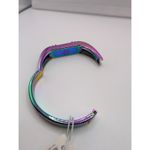 Tory Burch for Fitbit Metal Hinged Bracelet Rainbow Iridescent Style 63319 Photo 4