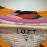 Ann Taylor Loft Womens Tropical Sweatshirt Size M Bright Spring Career Office Weekend Top Photo 5