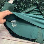 J. McLaughlin Barrett Sequin Shirt Emerald Green Velvet Satin Size Large NEW Photo 6