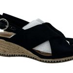 Bella Vita  Nadette II Black Faux Suede Espadrille Sandals 9 Photo 2