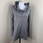 DESO Gray High Neck Pullover Hoodie Women’s Sz L USA Kangaroo Pocket Size L Photo 1