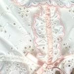 For Love & Lemons White and Pink Lace Bralette 38C Photo 7