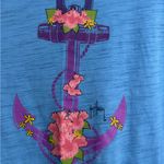 Guy Harvey Women’s Blue V-Neck T-Shirt – Size Medium – Excellent Condition Photo 4