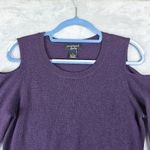 Peck & Peck  Luxury 100% Cashmere Sweater Women's Size Large Purple Photo 1