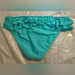 Jessica Simpson Women’s  Small Aqua Ruffle Swim Bikini Bottom NWT Photo 1